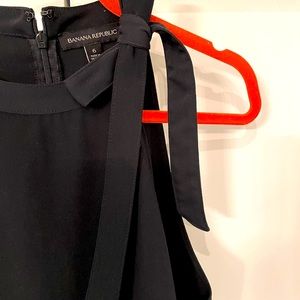 Black Tank with Bow detail at neck.